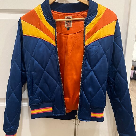 Blue Rising Sun Bomber Jacket by Classic Rock Couture - Picture 2 of 7